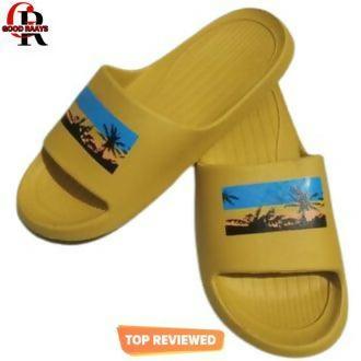 Soft Slippers for Women - Yellow Slippers - Comfortable Slippers - Flip Flop Slippers - ValueBox