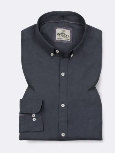 Dark Slate Oxford Shirt