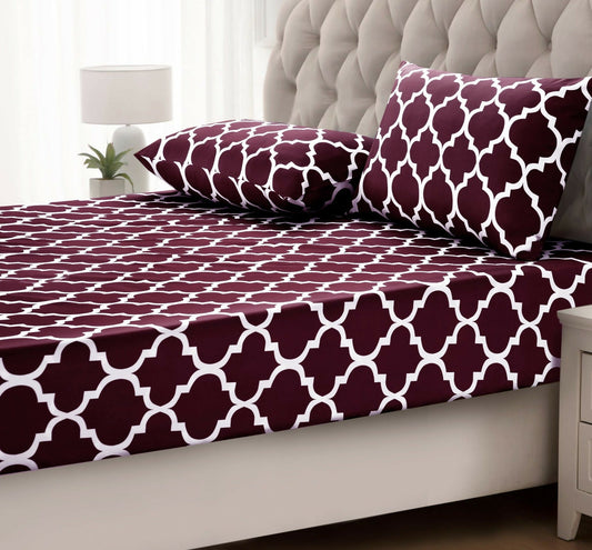 Fitted-Bed-Sheet-Plum-Geometric-Apricot-185