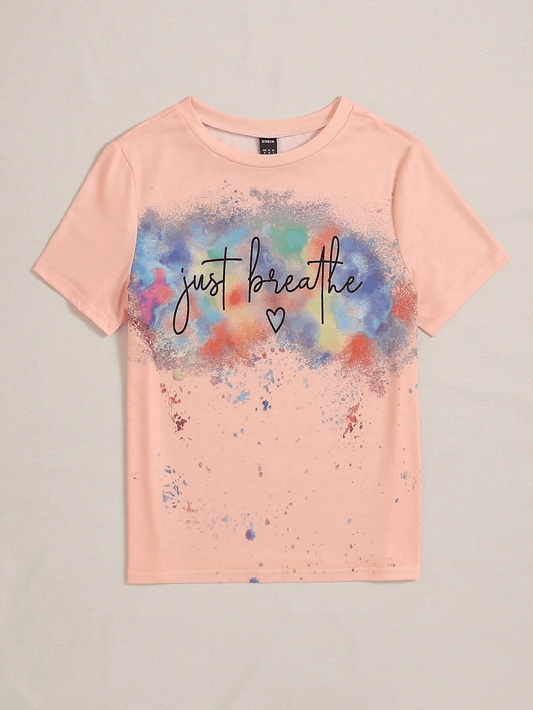 Khanani's High Quality Just Breathe For women and girls T-shirt