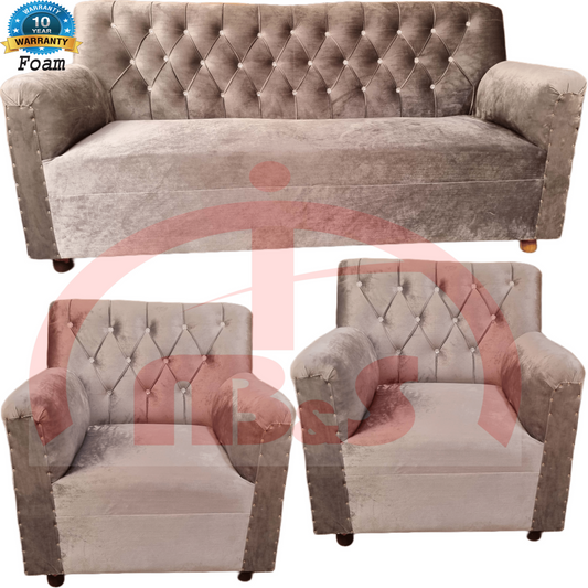 5 and 7 Seater Medium Size Customizable Premium Sofa Set available in all colors Customizable in All Colors Premium Sofa Set 5 and 7 Seater Enhance Your Room Look Luxurious Velvet Crown Sofa The Epitome of Elegance and Comfort - ValueBox