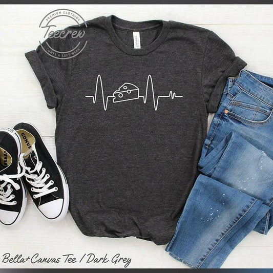 Cheese Heartbeat Shirt, I Love CheeseAnd Cheese - ValueBox