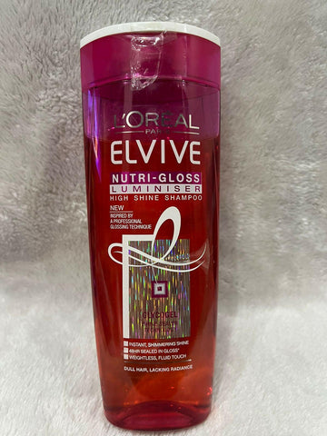 L’Oréal Paris Elvive Nutri-Gloss Luminiser Hight Shine for Dull Hair Shampoo 400ml - ValueBox