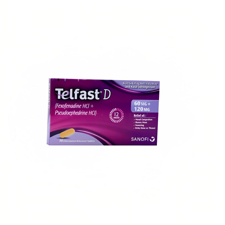 Telfast D 120MG/60MG Tab 1x10 (L)