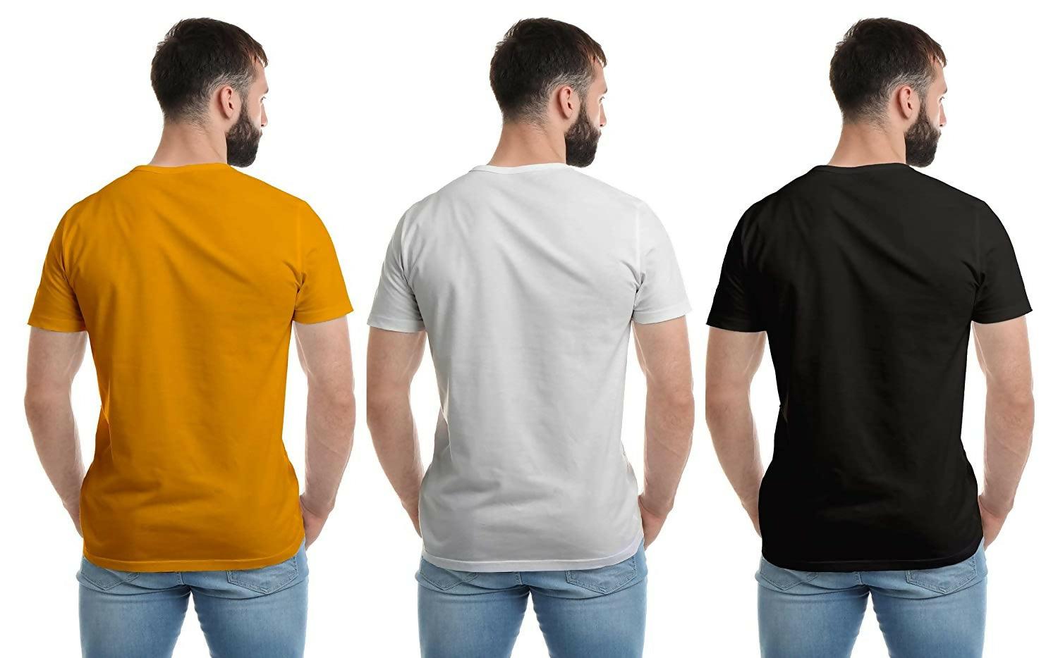 Khanani's Pack of 3 Graphic Printed Casual tshirts for men - ValueBox