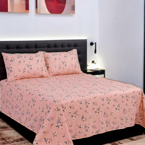 Bliss Bouquet Double Bedsheet - Db222