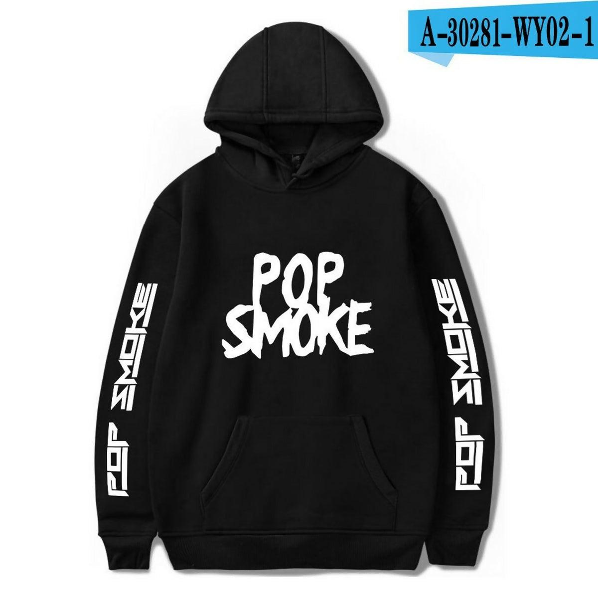 KHANANIS Pop smoke hoodies pullover fleece hoody Men - ValueBox