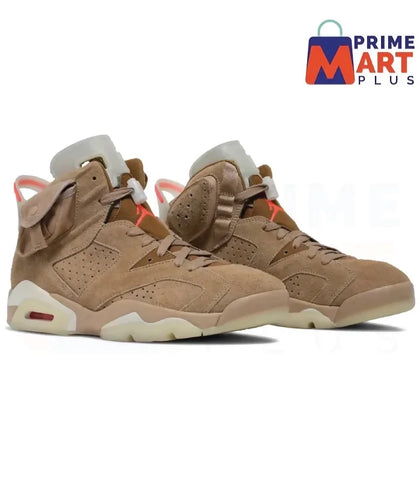 TRAVIS SCOTT X AIR JORDAN 6 RETRO ‘BRITISH KHAKI’ (Replica)®