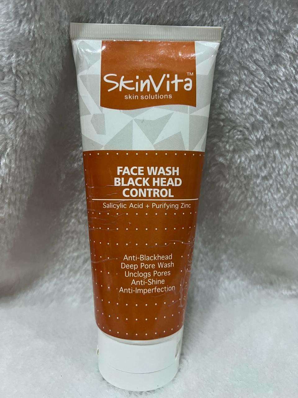 SkinVita Blackhead Control Face Wash 200gm - ValueBox