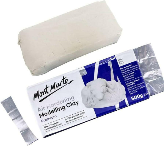 Premium Air Hardening Modelling Clay - White 500gms - ValueBox