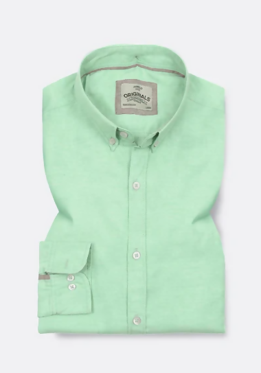 Winter Green Mint Oxford Shirt