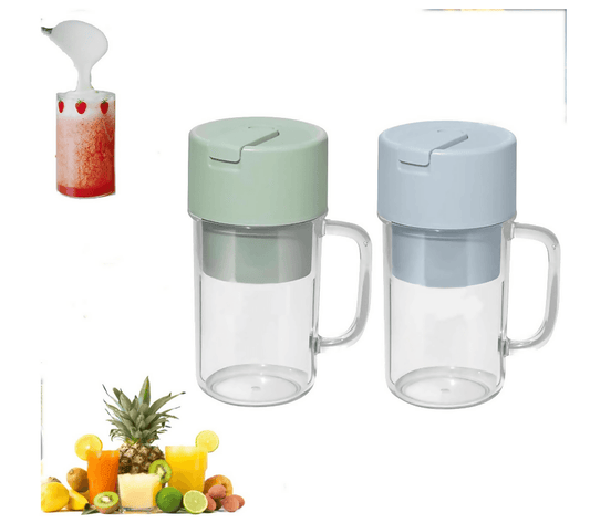 portable juicer,Maker, Easy To Hold 18000rpm 10 Blades Blender Electric 55W for Smoothies for Travel for Gym,Fruit Juice Mixer Cup - ValueBox