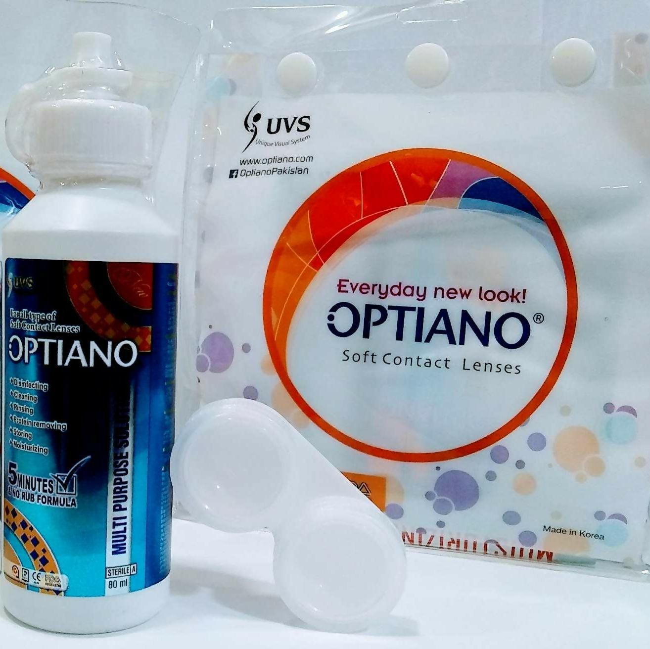 Optiano Color lenses Plain an Power with Free Original Optiano Solution Kit - ValueBox