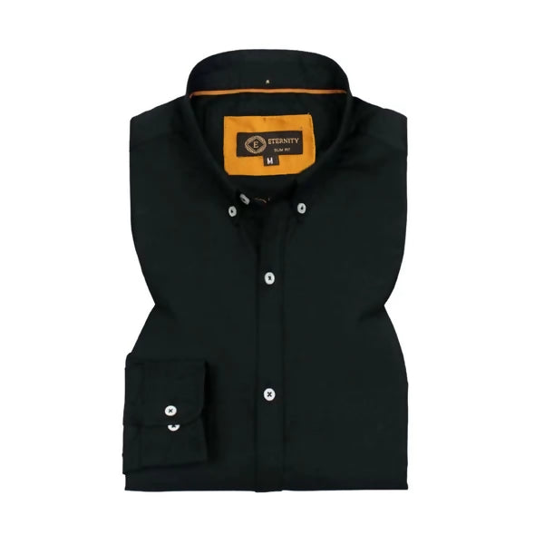 Deep Black Classic Oxford Shirt