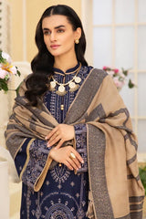Shafaq SQ-34 : Unstitched Luxury Embroidered Dhanak 3PC - ValueBox