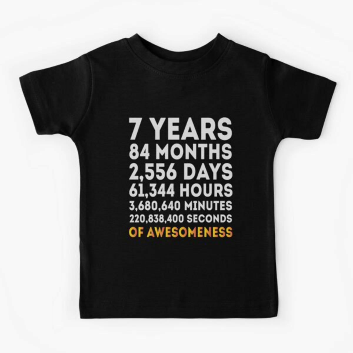 Khanani's 7th Birthday tshirts for kids - ValueBox