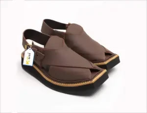 Kaptaan Chappal Matte Brown