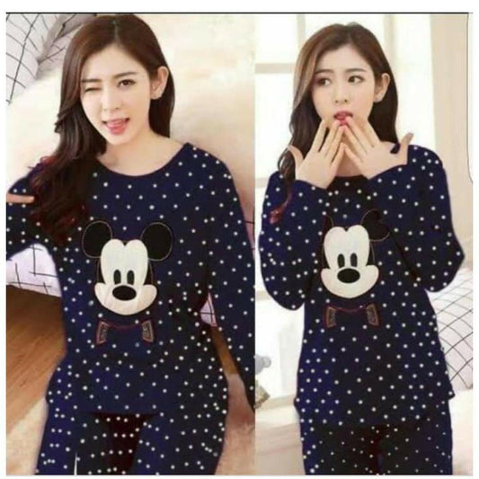 Printed Ladies Sleep Wear Night Dress For Women and Girls