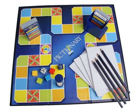 Pictionary-the Game of Quick Draw Blue Pictionary Board Game Laern and Fun