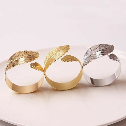 Napkin-Holder-Rings-Feather-Sliver-Apricot-4148