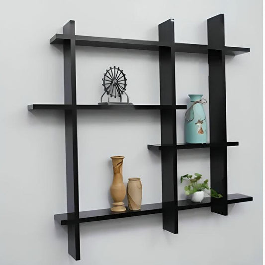 Wall Shelf Shelves for Living Room Wooden Wall Hanging Floating Design - ValueBox
