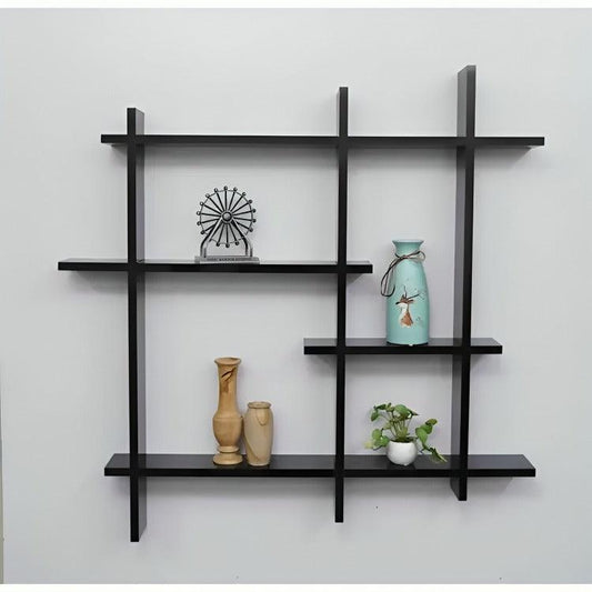 Wall Shelf Shelves for Living Room Wooden Wall Hanging Floating Design - ValueBox