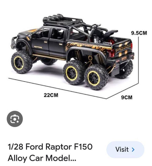 1:28 ford raptor Defender Model Car - ValueBox