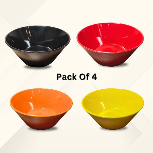 Set of 4 Melamine Cereal/Desert/Fruit Multiple Bowls Set - ValueBox
