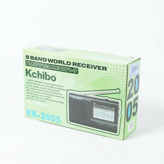 KCHIBO Portable 9 Band World Receiver Radio FM (TV1) / MW / SW1-7