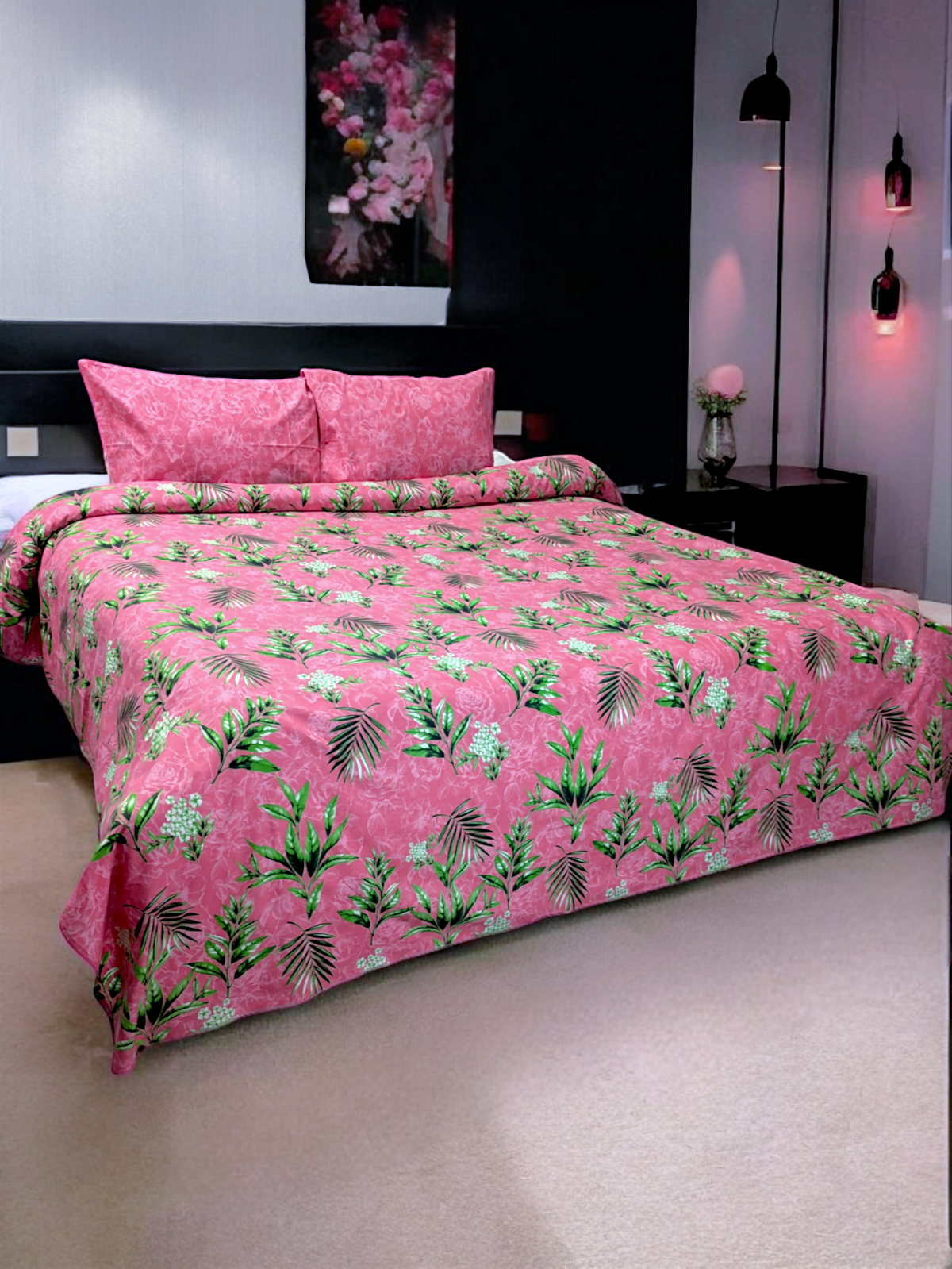 Crimson Double Bedsheet - Db145