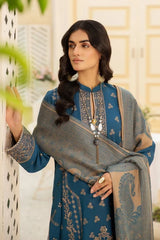 Shafaq SQ-31 : Unstitched Luxury Embroidered Dhanak 3PC - ValueBox