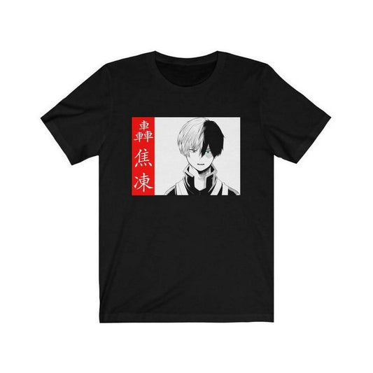 Khanani's Shoto Todoroki My Hero Academia anime men t shirts - ValueBox