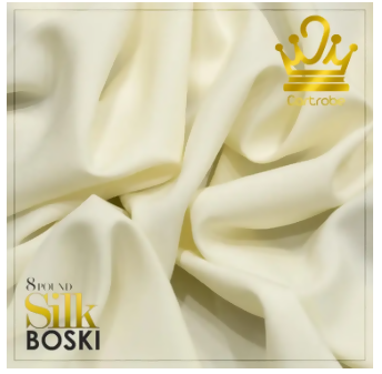 Silk Boski Cream / Cheese Men Unstitched Suit / Shalwar Kameez / Kamiz Shalwar / Kurta Pajama Unstitched Fabric