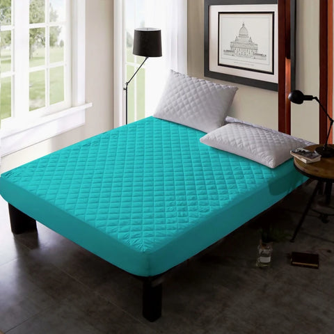 Quilted-Waterproof-Mattress-Protector-Turquoise-Apricot-1519