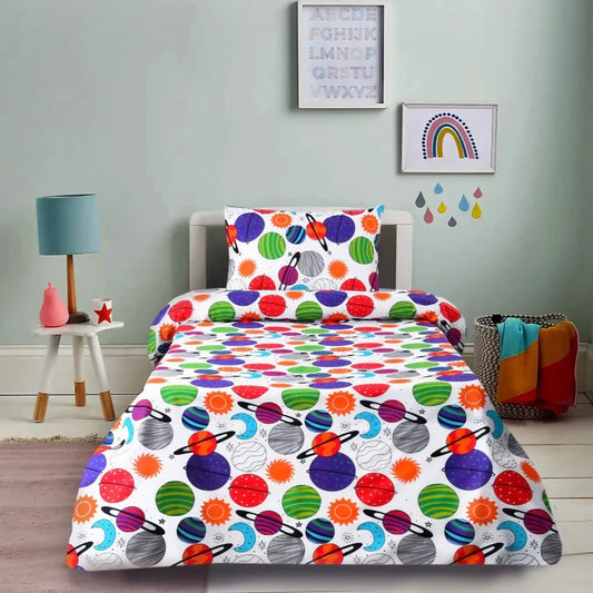 Digital-Printed-Junior-Single-Bed-Sheet-Universe-Apricot-9978