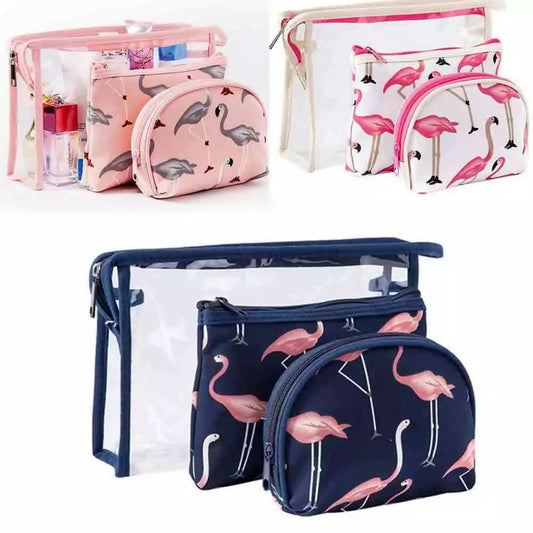 3Pcs-Waterproof-Portable-Makeup-Organizer-Bag-Flamingo-SA2405-112-Apricot-5357