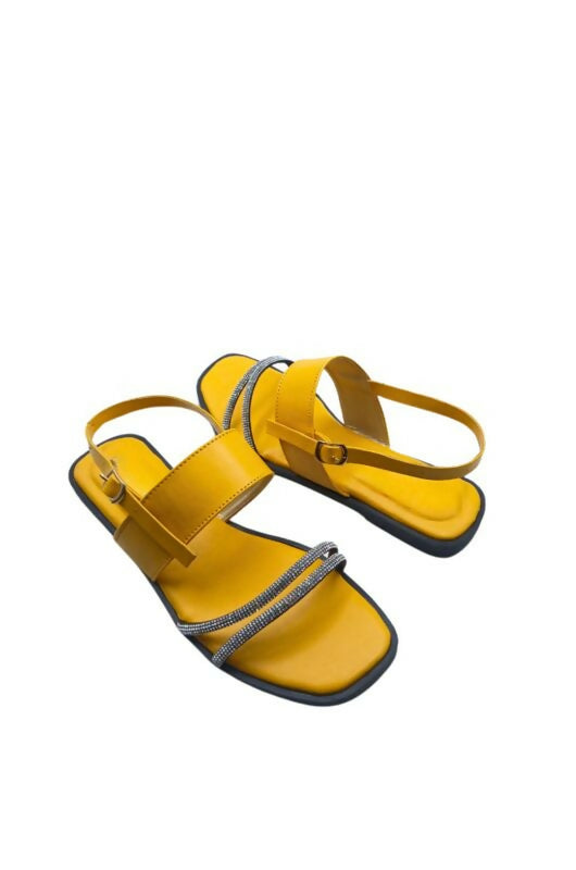 Designer Sandal’s For Girl’s (Yellow)