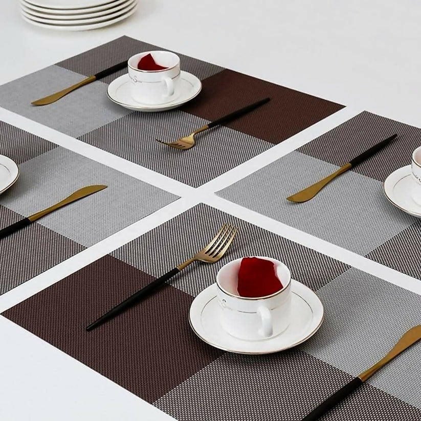 PVC-Table-Place-Mats-Brown-Check-Apricot-205