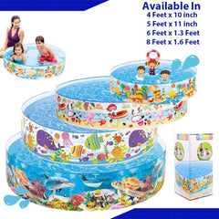 INTEX NON-INFLATABLE SIZE SWIMMING POOL | Without Air Swimming Pool | swimming pool for kids | (4FT-5FT-6FT-8FT)(58477,56451,56452,58472)