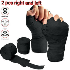Hand Wrap Boxing Hand Wraps Hand Bandage Boxing Bandage Wrist Grips Hand Band MMA Wrist Band Boxing Fitness Gym Yoga (1 Pair).