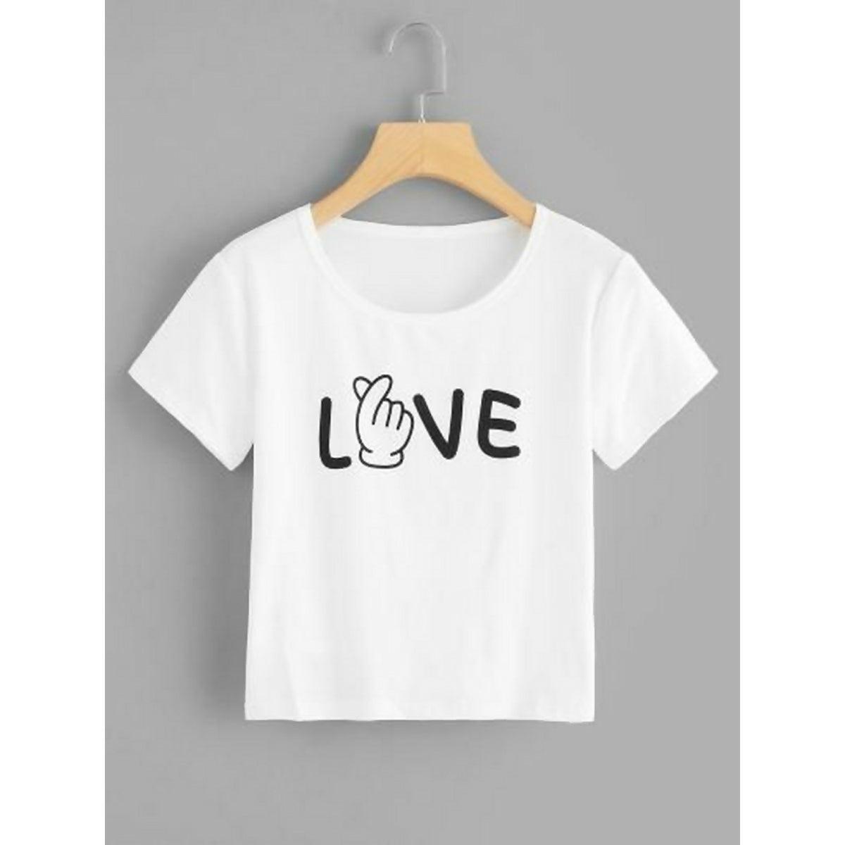 Khanani'sLove printed statemnet tees crop tshirts for women - ValueBox