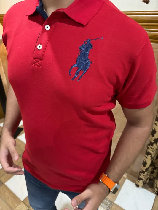 Red Horse Cotton Polo