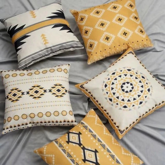 Digital-Printed-Cushions-Assorted-5-PCs-Mustard-Geometric-Apricot-8827