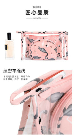 3Pcs-Waterproof-Portable-Makeup-Organizer-Bag-Flamingo-SA2405-112-Apricot-2317