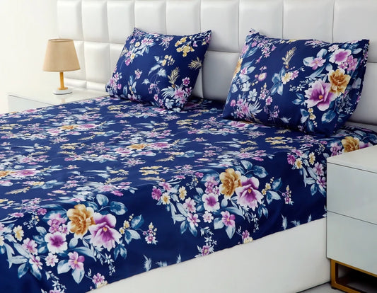 3-PCs-Double-Bed-Sheet-Aster-Apricot-9080