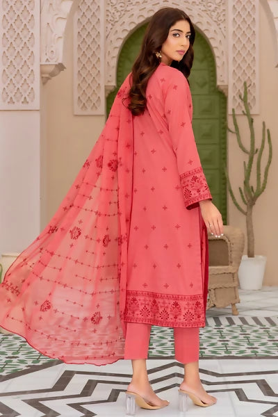 Dastak DK-41 : Embroidered Lawn 3pc - ValueBox