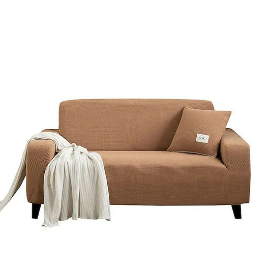 Fitted Micro Mesh Sofa Cover (Copper Color) - ValueBox