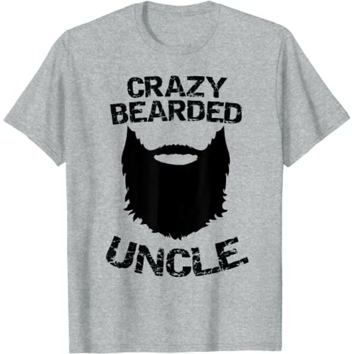 Khanani's Crazy bearded uncle cotton tshirts for men - ValueBox