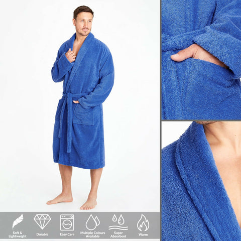 Cotton-Bathrobe-Royal-Blue-Apricot-4011