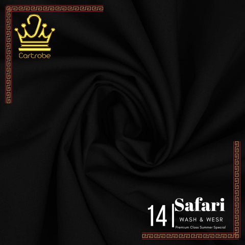 Jet Black Safari Premium Class Wash & Wear Shalwar Kameez | Kurta Shalwar Unstitched | New Trending | New Collection | New Catalog | Summer Collection | Discounted Collection